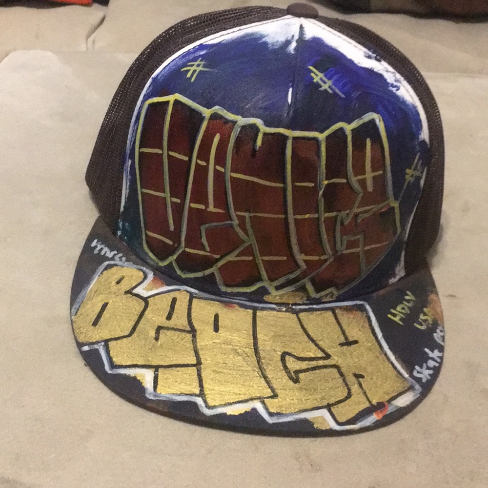 Custom painted venice beach hat